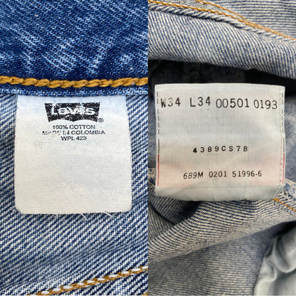 34X34 Levi's 501 Vintage Denim Jeans-military-AJ357 Studio