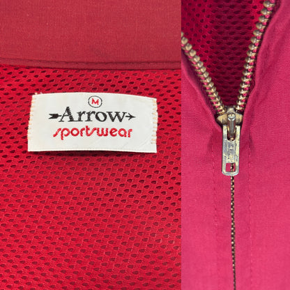 Size Med , Vintage 70s Lightweight Cotton-Blend Zip Jacket. Talon zipper-AJ357 Studio