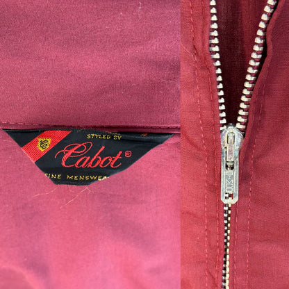 Size Med , Vintage 60s Lightweight Cotton-Blend Zip Jacket-AJ357 Studio