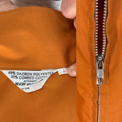 Size Large , 70s Vintage Lightweight Cotton-Blend Zip Jacket-AJ357 Studio