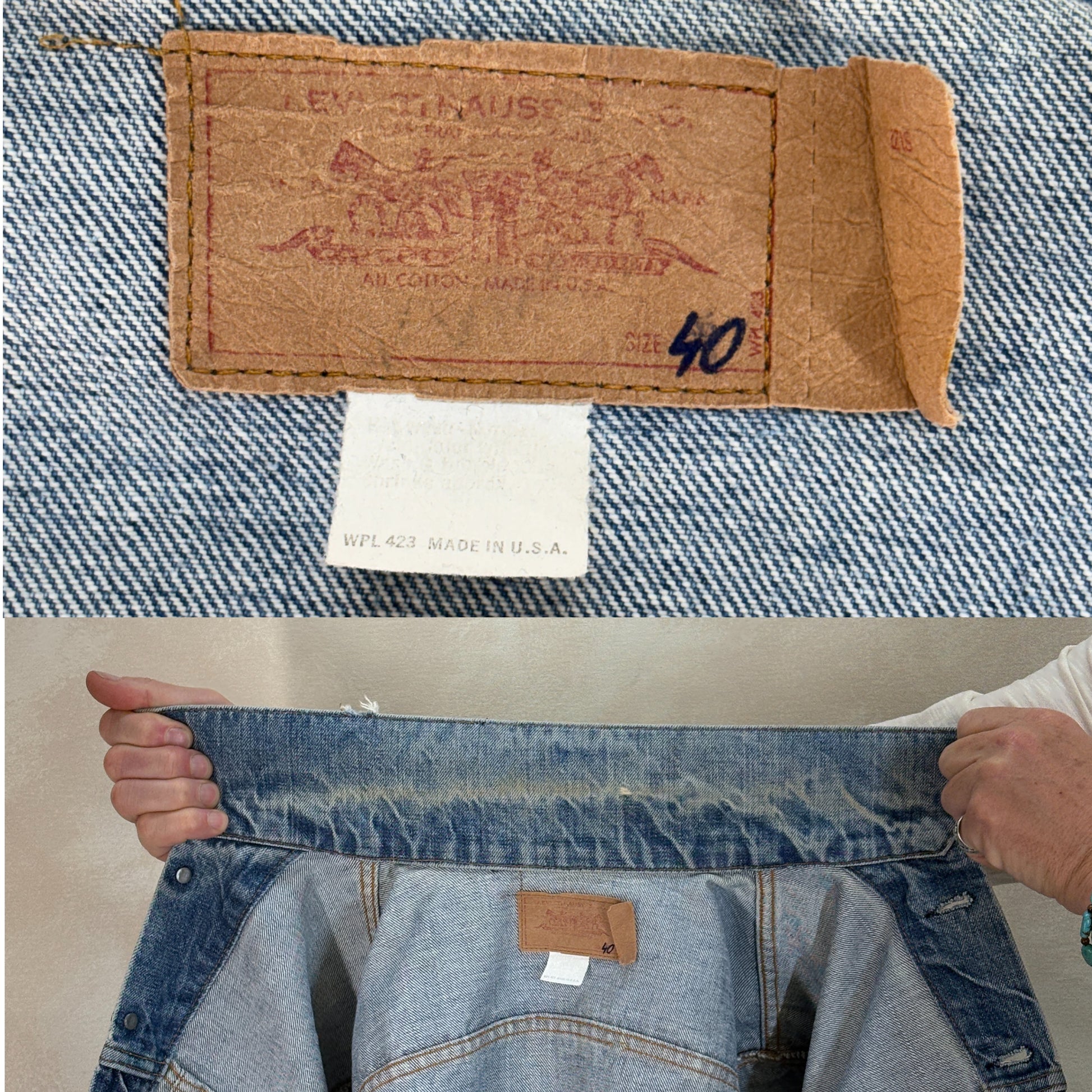 Size 38-40US / 50-50EU. Levis 70505 – Vintage 70s 2-Pocket Jacket – USA Made - USA Vintage Bcn