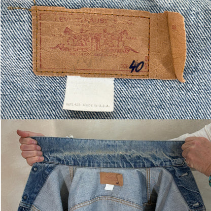 Size 38-40US / 50-50EU. Levis 70505 – Vintage 70s 2-Pocket Jacket – USA Made-AJ357 Studio