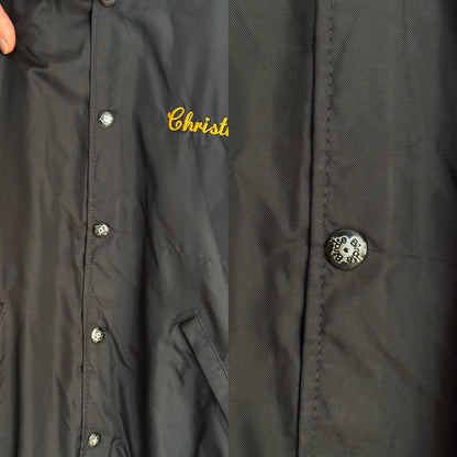 Vintage 80s Cresskill Cheerleaders Nylon Bomber jacket.  Made in USA / Medium