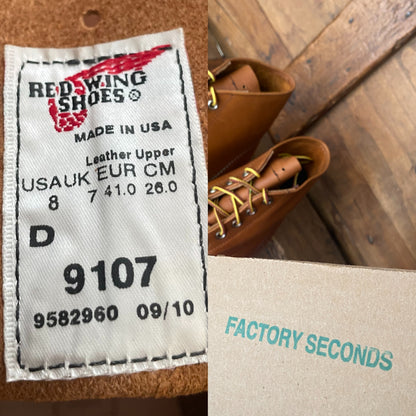 Size 8 D (41 EU ) Red Wing Heritage Classic Round Toe 9107 ( Second )-shoe-AJ357 Studio