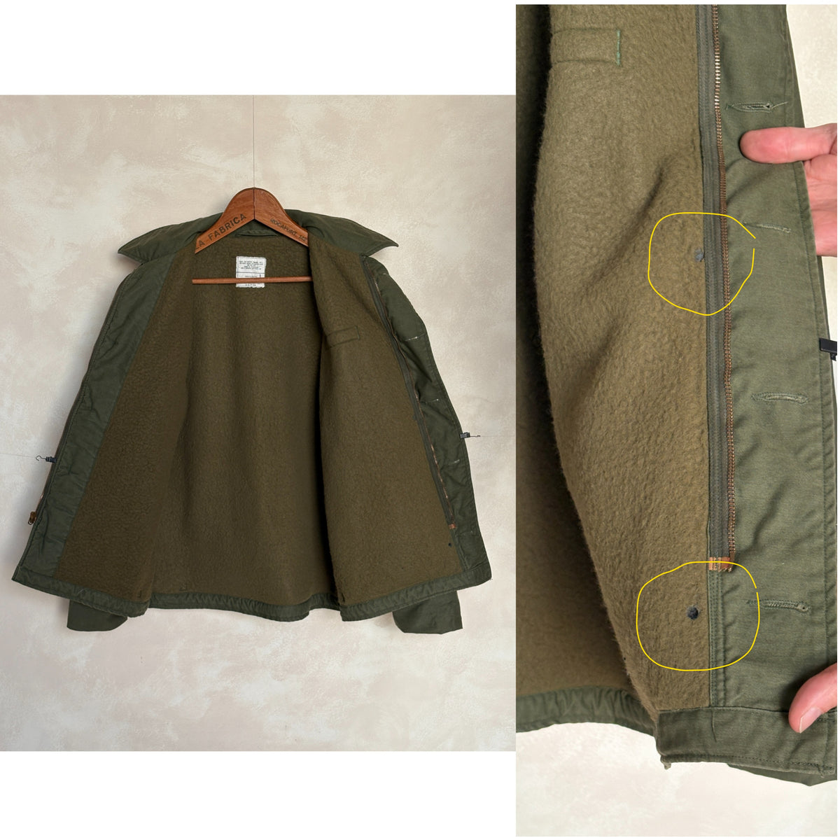 US Navy A-2 Deck Jacket — 1986 Issue, Authentic Military Outerwear. Size Large-AJ357 Studio