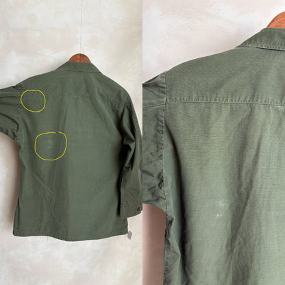 Med Reg. Authentic 1968 U.S. Army OG-107 Jungle Jacket – Vintage Military-AJ357 Studio