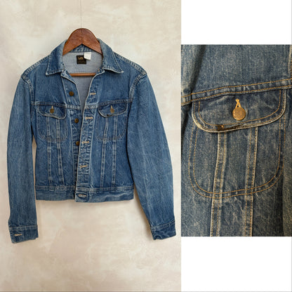 Size: 36US / 46EU Vintage 70s Lee Union Made Denim Shirt – 2 Pockets – Made in USA-AJ357 Studio