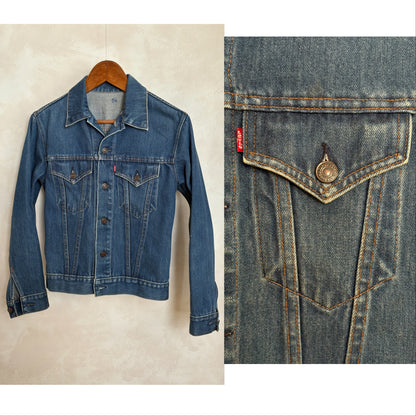 Size 34US / 44EU .Vintage 70s Levi’s Denim Jacket – 2 Pockets – Made in USA-AJ357 Studio
