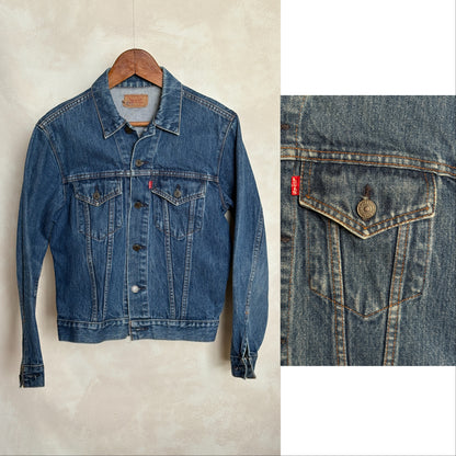 Size 38US/48EU .Vintage 70s Levi’s Denim Jacket – 2 Pockets – Made in USA-AJ357 Studio