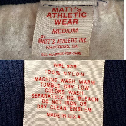 Size Med . Vintage nylon baseball jacket. American Legion. Made in USA-AJ357 Studio