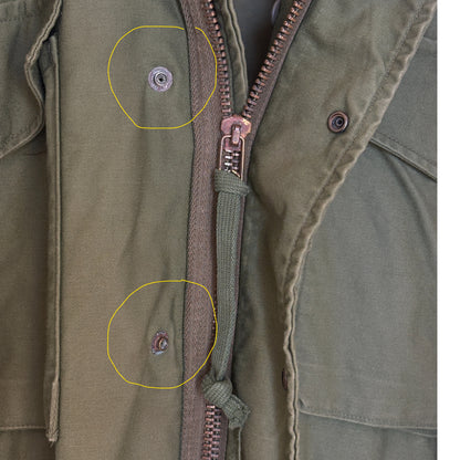 Med Long. Authentic 1975 OG-107 US Army M-65 Field Jacket – Vietnam Era Military Issue
