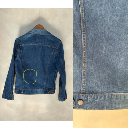 Size 38US / 48EU. Vintage Early 70s 2 pocket Levi’s Denim Jacket 70505 – Single Stitch, Made in USA-AJ357 Studio