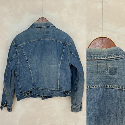 Size 46US / 56EU Vintage 70s Lee Union Made Denim Jacket – 2 Pockets – Made in USA-AJ357 Studio