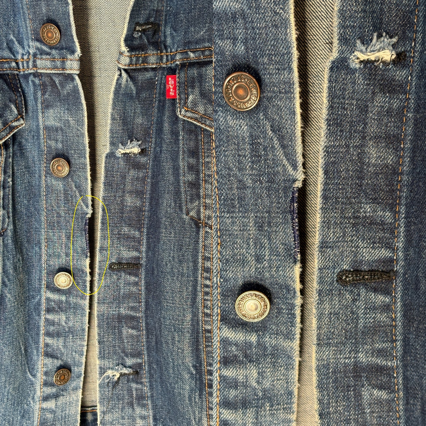 Size 40US / 50EU. Vintage Early 70s 2 pocket Levi’s Denim Jacket 70505 – Single Stitch, Made in USA - USA Vintage Bcn