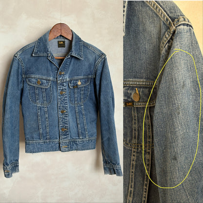 Size 36US / 46EU. Vintage 70s Lee Union Made Denim Shirt – 2 Pockets – Made in USA-AJ357 Studio