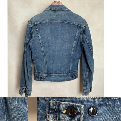 Size 36US / 46EU. Vintage 70s Lee Union Made Denim Shirt – 2 Pockets – Made in USA-AJ357 Studio