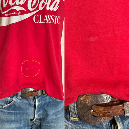 Size Large. Vintage 80s Coca-Cola T-Shirt – Made in USA-AJ357 Studio