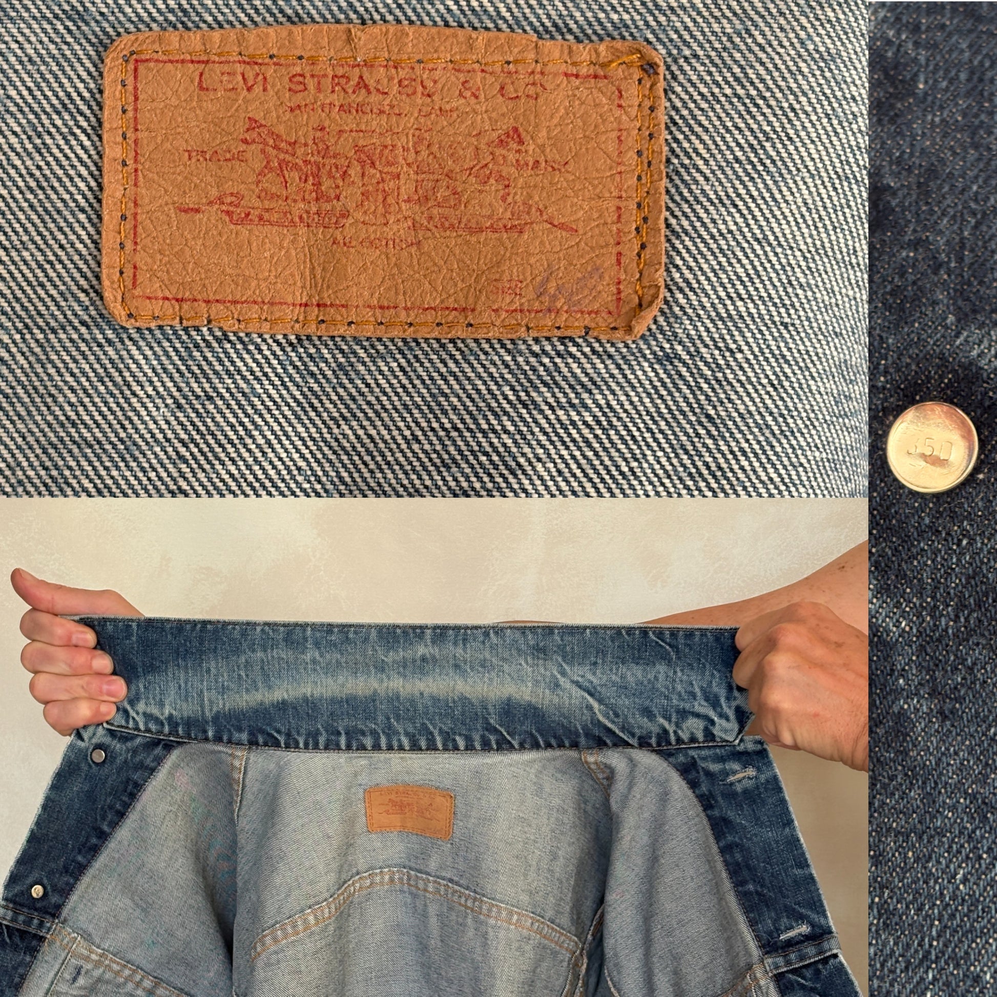 Vintage 70s Levi’s Type III Denim Trucker Jacket | Single Stitch | Size 40US | Classic 70505 Blue Jean Jacket | AJ357 Studio-AJ357 Studio