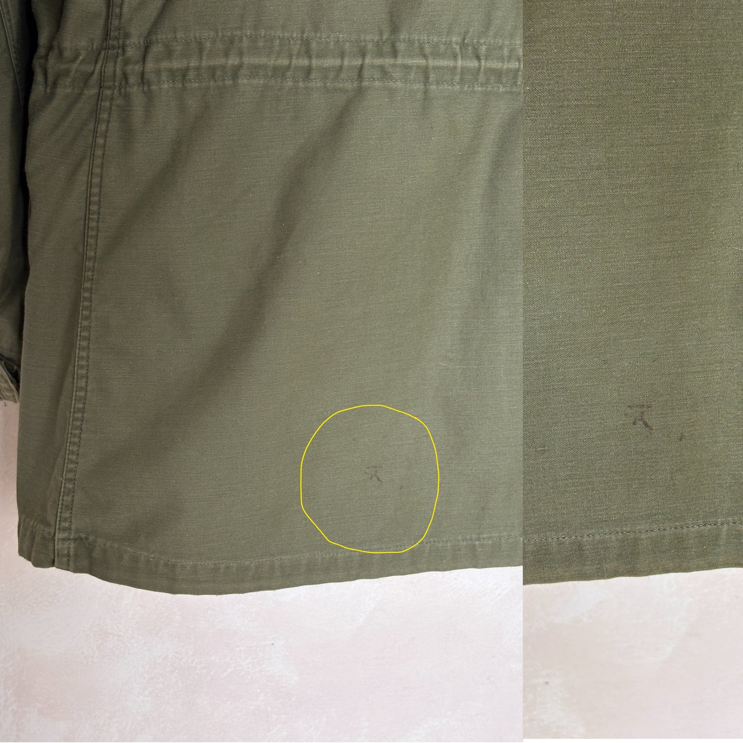 Med Reg. Authentic 1975 US M-65 field jacket . Military issued Vietnam war era.