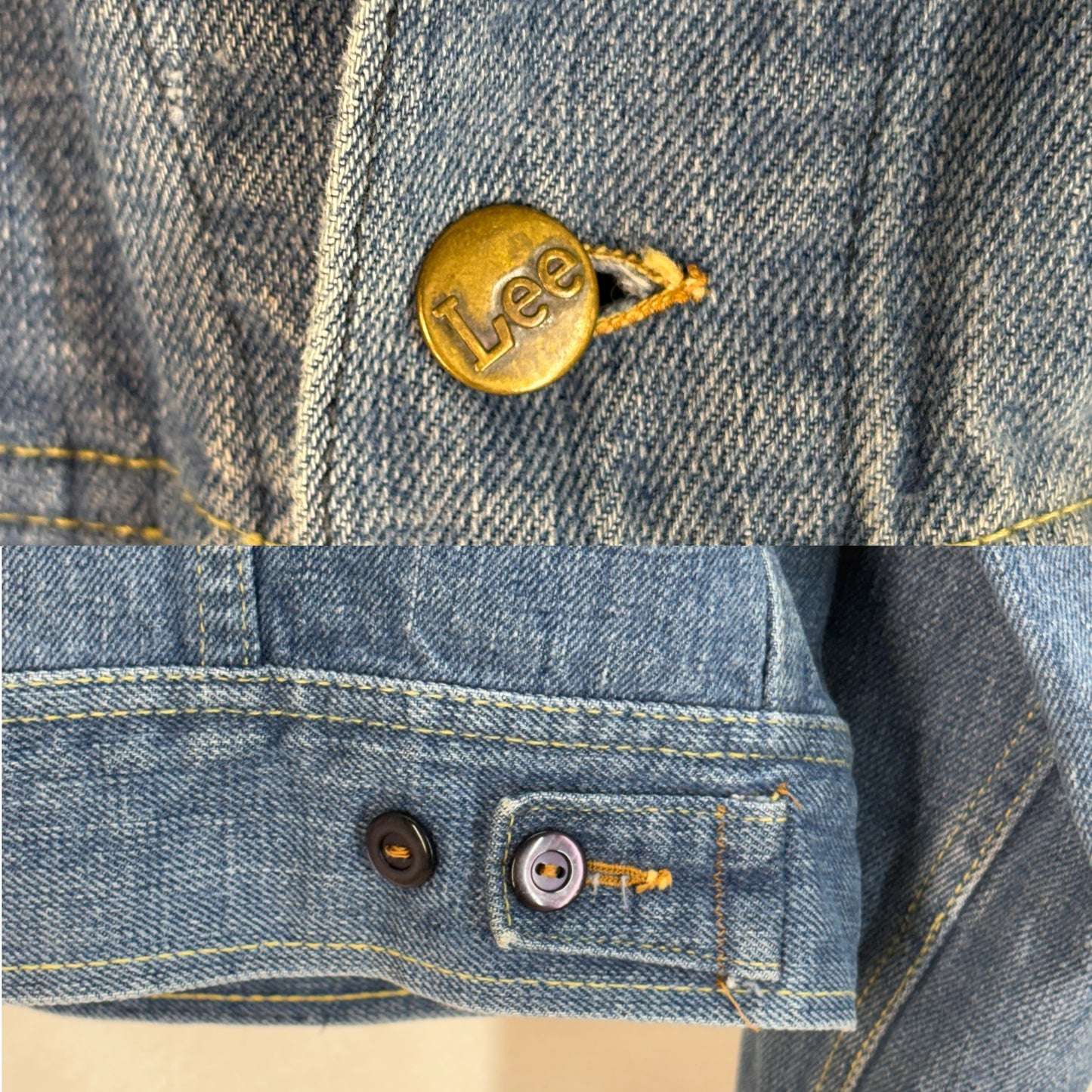 Size 40US / 50EU. Vintage 1980s Lee Denim Jacket – 2 Chest Pockets – Made in USA - USA Vintage Bcn