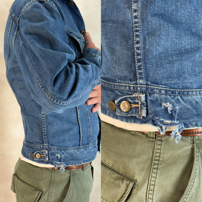 Size 42US Long/ 52EU Long. Vintage 1970s Lee Denim Jacket – 2 Chest Pockets-AJ357 Studio