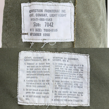 Size: Small. Original Canadian Army combat coats from 1990-AJ357 Studio