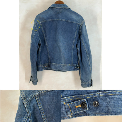 Size 42US / 52EU. Authentic 1970s Lee Union made Denim Jacket – Made in USA – Two Chest Pockets-AJ357 Studio