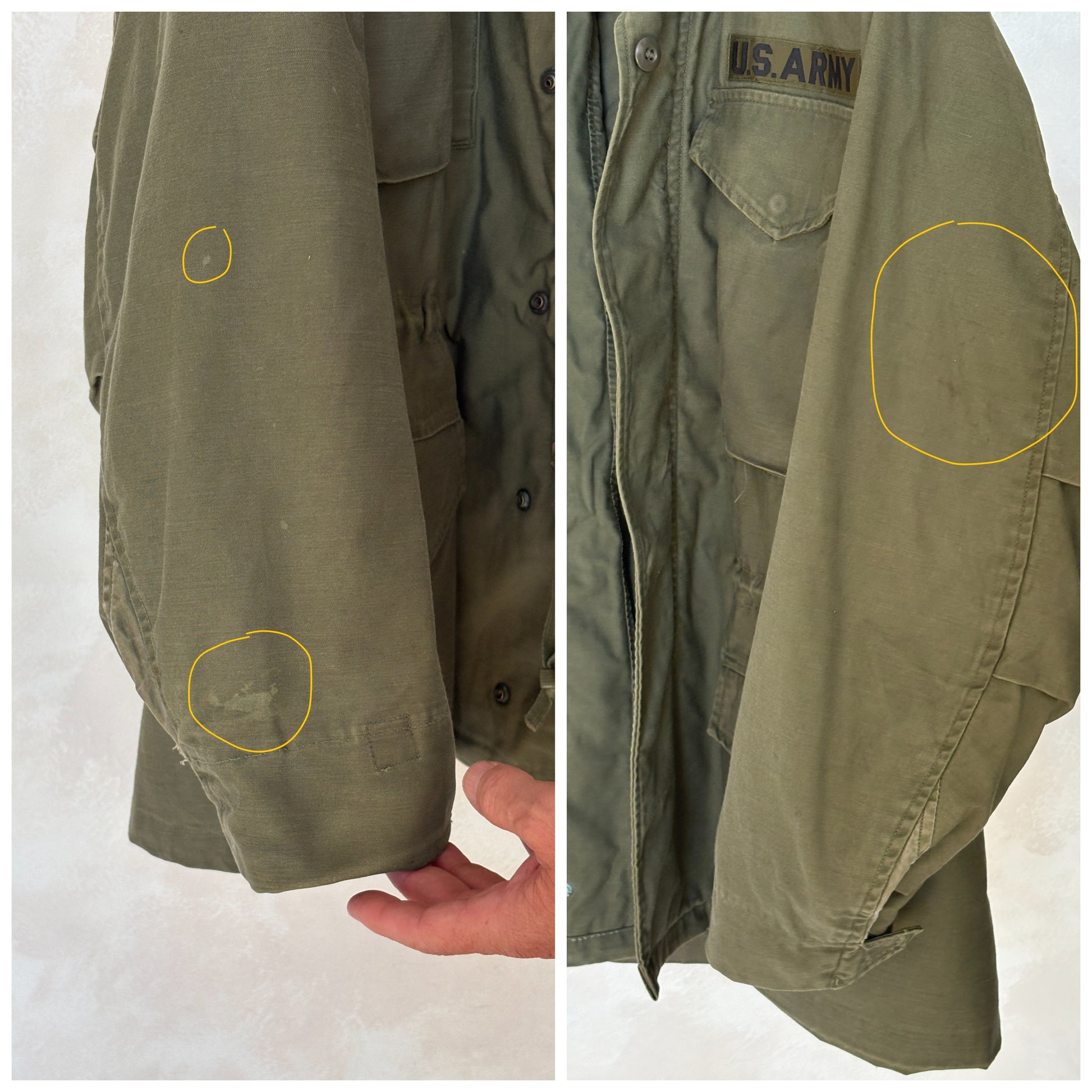 Small Reg. Authentic USMC 1967 US M-65 field jacket Military - USA Vintage Bcn