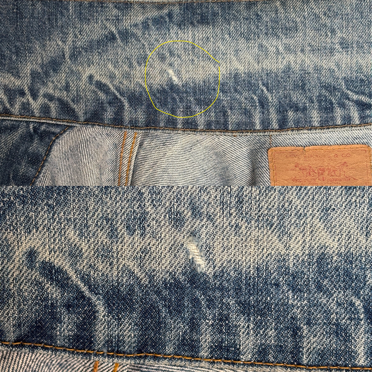 Vintage 70s Levi’s denim jacket – 2 pocket trucker made in USA – size 40 US / 50 EU-AJ357 Studio