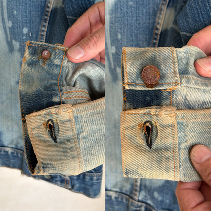 Vintage 70s Levi’s denim jacket – 2 pocket trucker made in USA – size 38 US / 48 EU-AJ357 Studio