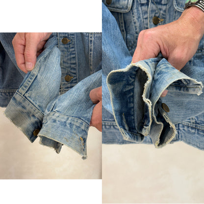 Size 36US / 46EU. Authentic 1970s Lee Union Made Denim Jacket – Made in USA – Two Chest Pockets-AJ357 Studio