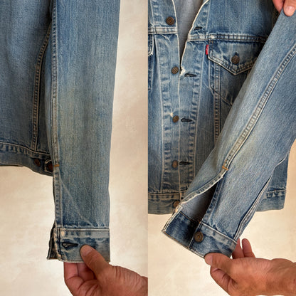 Size 40US / 50EU. Vintage 70s 2 pocket Levi’s Denim Jacket 70505 – Double Stitch, Made in USA-AJ357 Studio