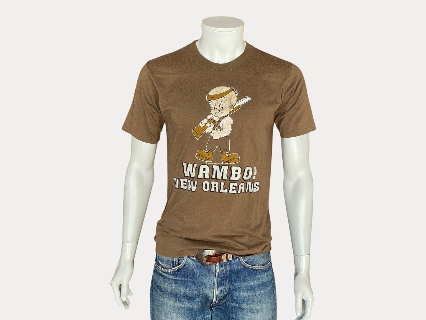 Camiseta vintage de Nueva Orleans, 50/50 algodón, talla grande, de 1985, fabricada en EE. UU.