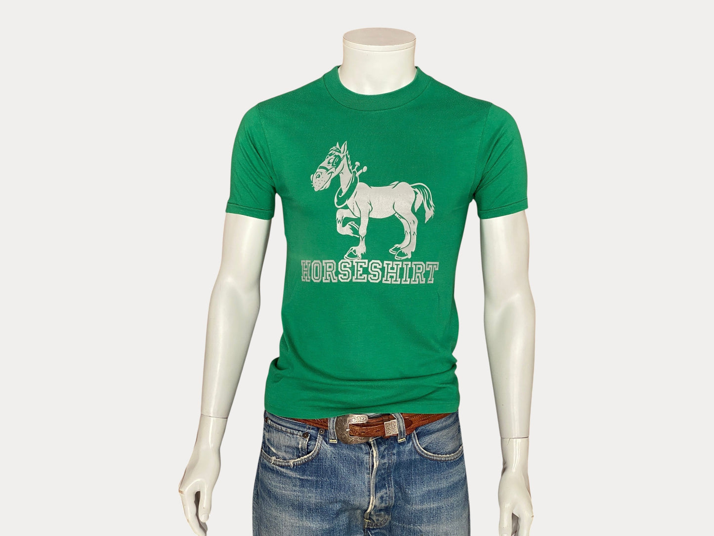 Vintage 80s Horse Shirt T-Shirt - Size M | Made in USA | Retro Style