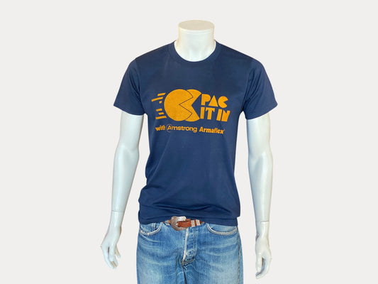Large. Vintage 50/50 cotton 80s Pac It In T shirt Made In USA