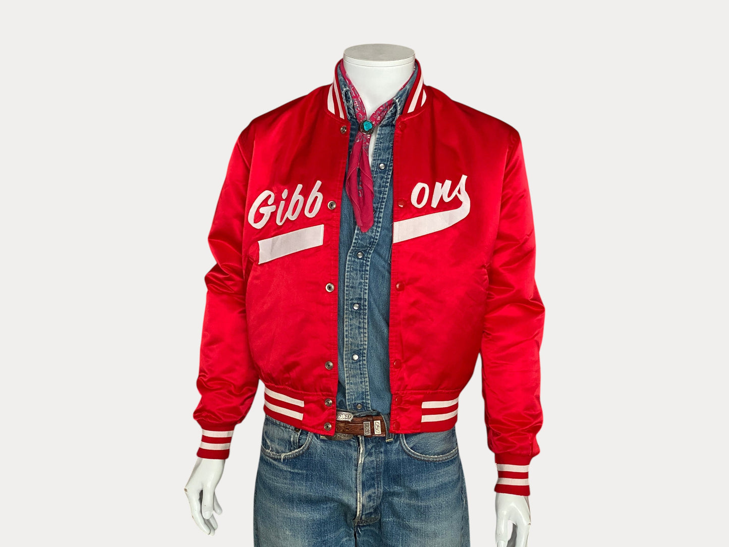 Méd. Rare veste Gibbons Starter vintage des années 80 fabriquée aux États-Unis