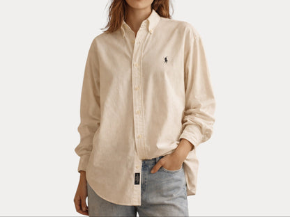 Ralph Lauren Blake Shirt Medium White Cotton Button Down USA Made