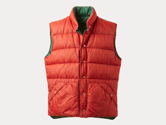 Gilet réversible vintage taille moyenne