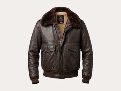 Vintage Cooper Leather Flight Bomber Jacket – Made in the USA | Size 42 US / 52 EU