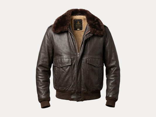Vintage Cooper Leather Flight Bomber Jacket – Made in the USA | Size 42 US / 52 EU