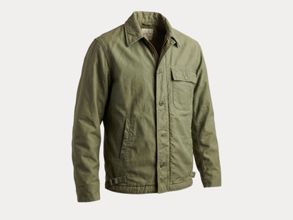 US Navy A-2 Deck Jacket — 1979  Issue, Authentic Military Outerwear- Size Small.
