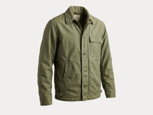 US Navy A-2 Deck Jacket — 1979  Issue, Authentic Military Outerwear- Size Small.