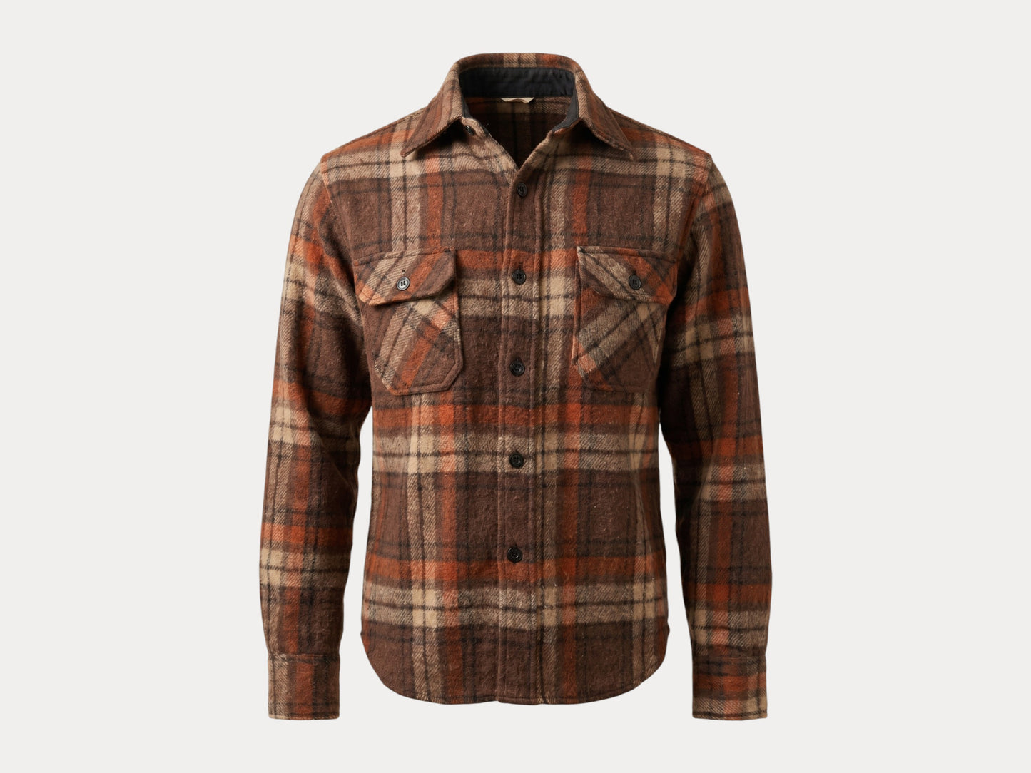 Talla pequeña. Camisa de cuadros gruesos de los años 80.