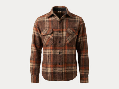 Talla pequeña. Camisa de cuadros gruesos de los años 80.