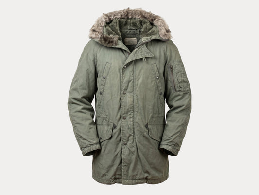 XXS.  Authentic 1986 US Air Force vintage N-3B extreme cold weather Flyer coat Jacket type