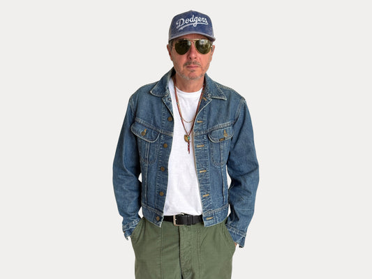 Vintage 80s Lee  Denim Jacket | 2 Pockets | Made in Canada | Size 40US / 50EU