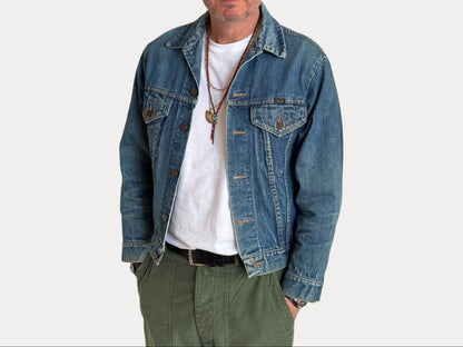 Vintage 70s Wrangler Denim Jacket  2-Pocket Made in USA  Size 38US/48EU
