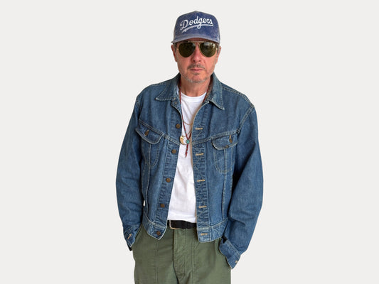 Vintage 70s Lee Union Made Denim Jacket  Made in USA  Size 44-46US / 54-56EU