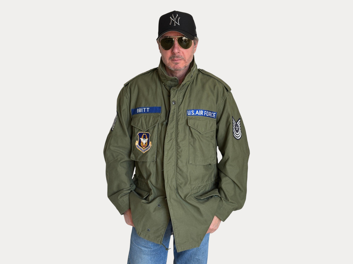 Vintage 1970 M-65 Field Jacket US Air Force Alpha Industries – XL