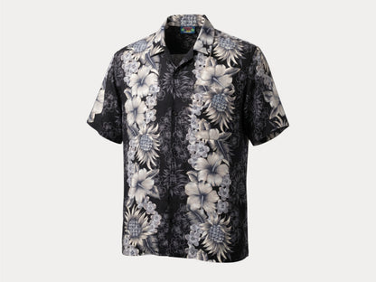 Talla mediana. Fabricada en EE. UU. Camisa hawaiana de algodón vintage de los años 80.